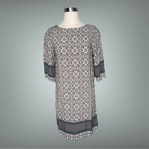 Griffin Paris Dress Green Blue Black Design Size S